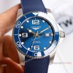 2020 New - Swiss Longines Hydroconquest Watch Blue Rubber Strap 41mm_th.jpg